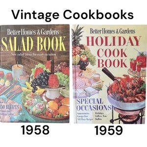 1950’s Better Homes and Gardens Salad Cookbook & Holiday Cookbook